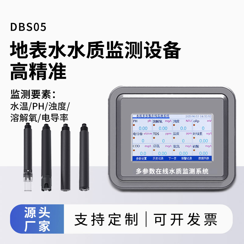 地表水水質(zhì)監(jiān)測參數(shù)（水溫、ph、溶解氧、濁度、電導(dǎo)率）